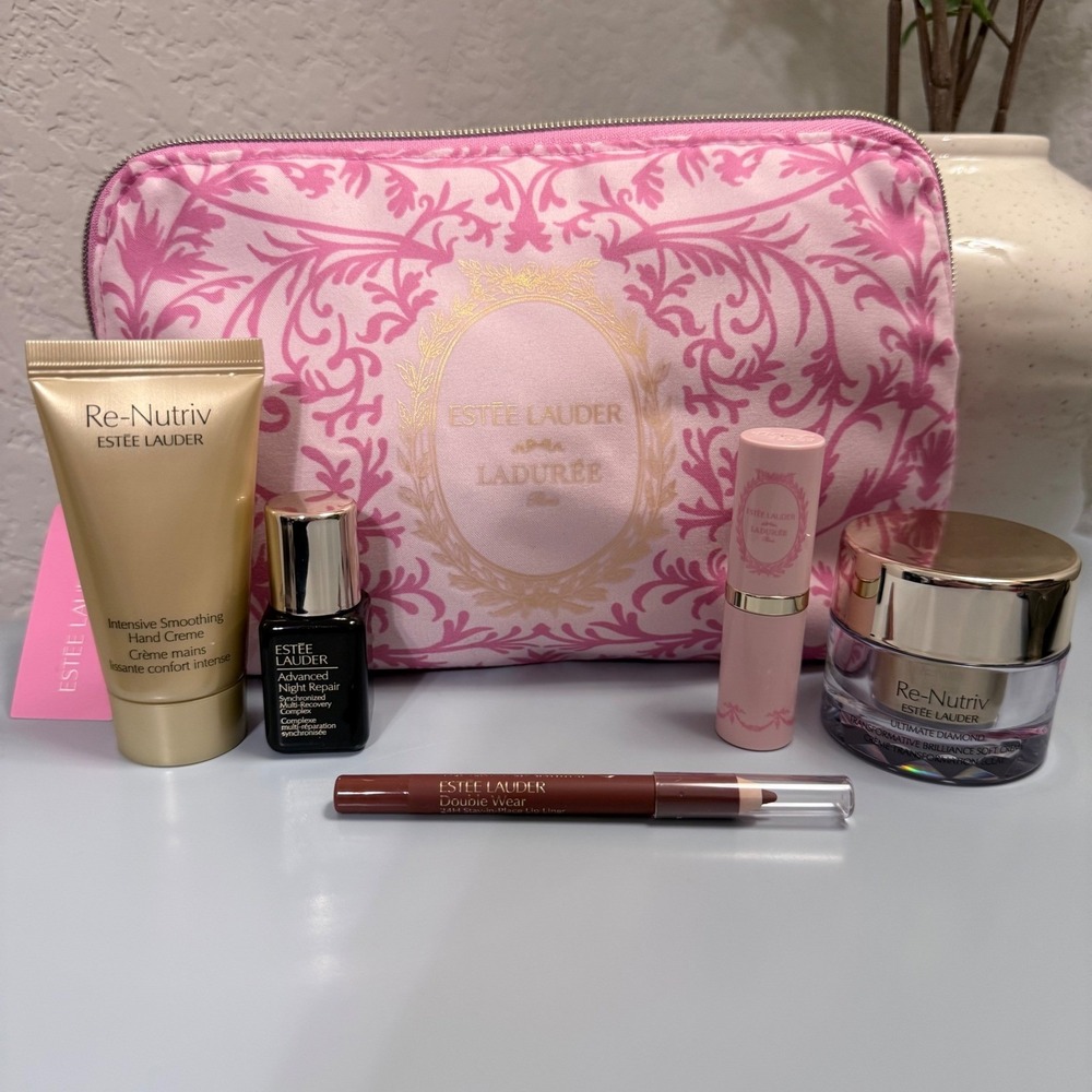 Estee Lauder x Laduree Makeup Bag 6 pcs Set